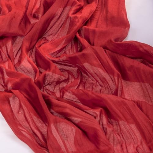 3 Pack Table Runner Boho Rustic Gauze Cheesecloth Table 10 ft - 3 Pack Red