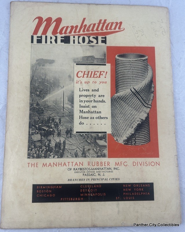1930s 1940s Lot (5) Magazine Fire Engineering Firefighters Trucks Advertising +