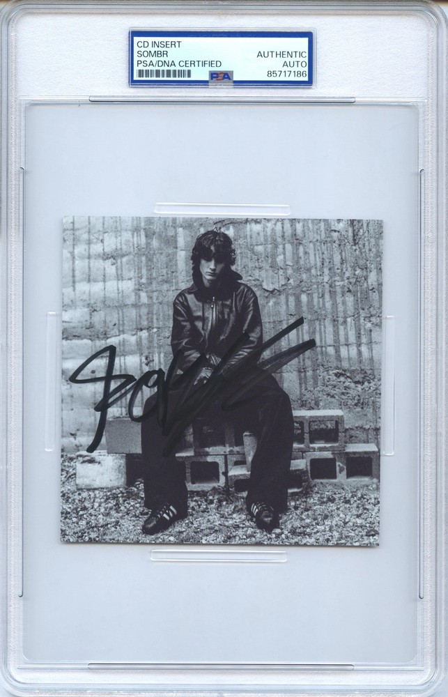 Sombr Signed Autographed CD Cover "undressed" PSA/DNA Authenticated