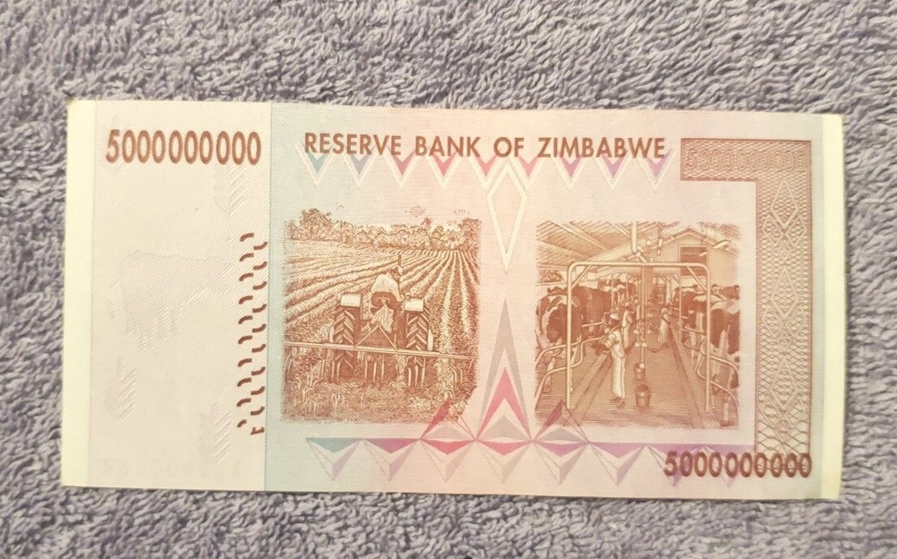 IT. # G-177 / One Zimbabwe $5 BILLION NOTE CIRCULATED CONDITION