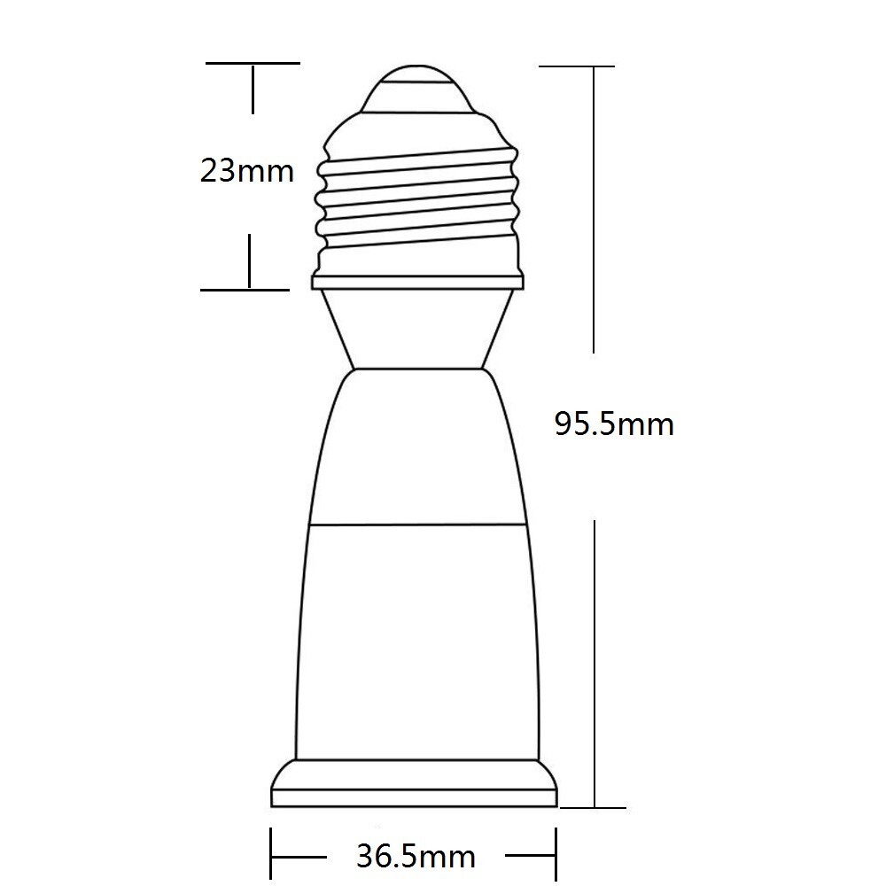 E26 Medium Socket Extender Standard Light Bulb Socket 2.5" Extension