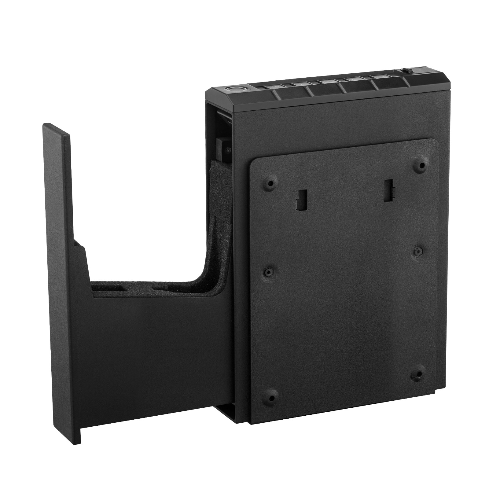 Uimoso Gun Safe Slider with Fingerprint, Code, and Key Access for Pistol Storage