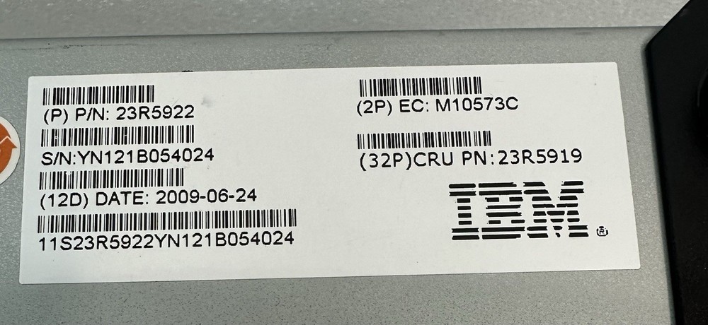 IBM 3580 L33/L3H System Storage Power Tested *Read*