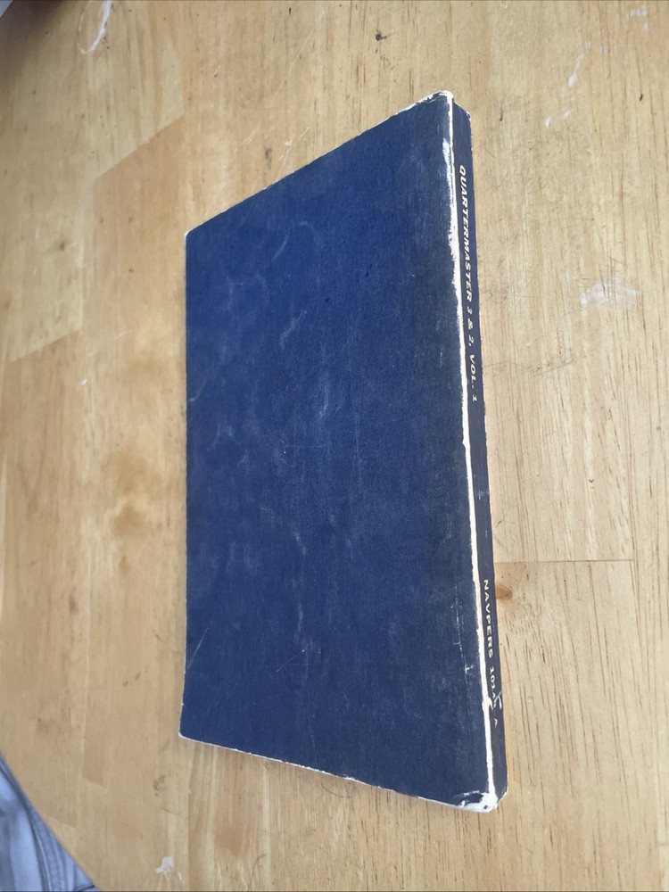 1954 Edition Navy Training Course "Quartermaster 3c & 2c" NAVPERS 10150-A Book
