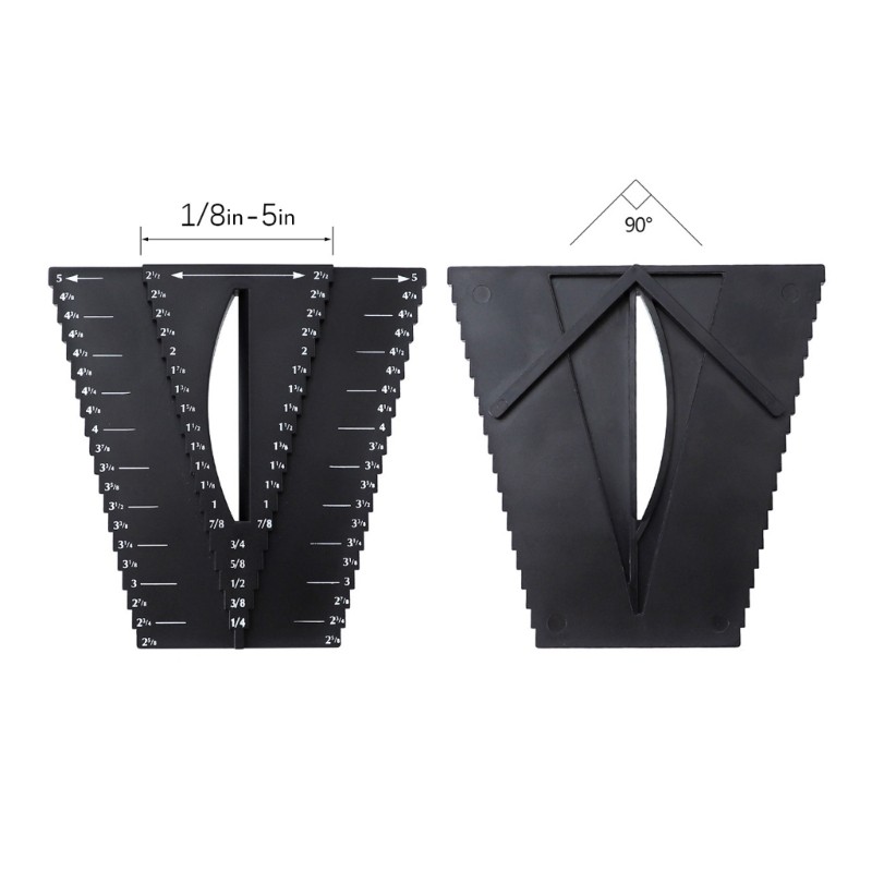Lightweight Plastic Center Marker Tool For Circular Objects Precise Measurements