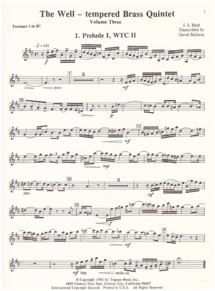 Brass Quintet, Classical Works Music Bundle #3