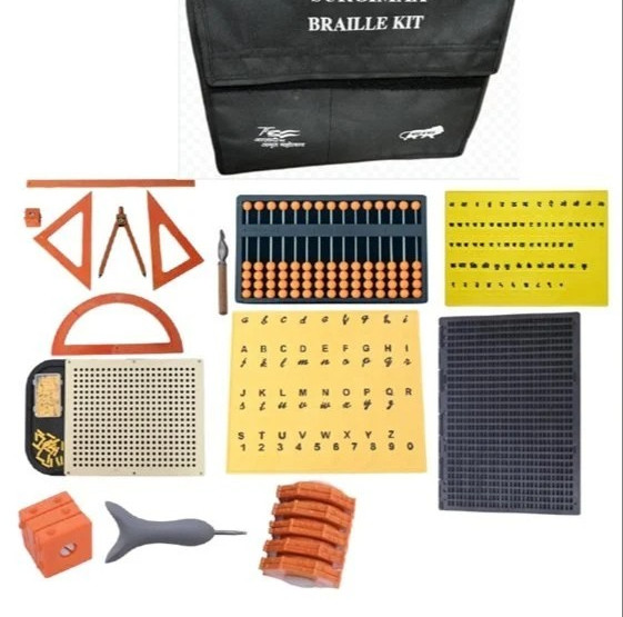 Universal Braille Kit for Blind Students to Learn and Write in Braille