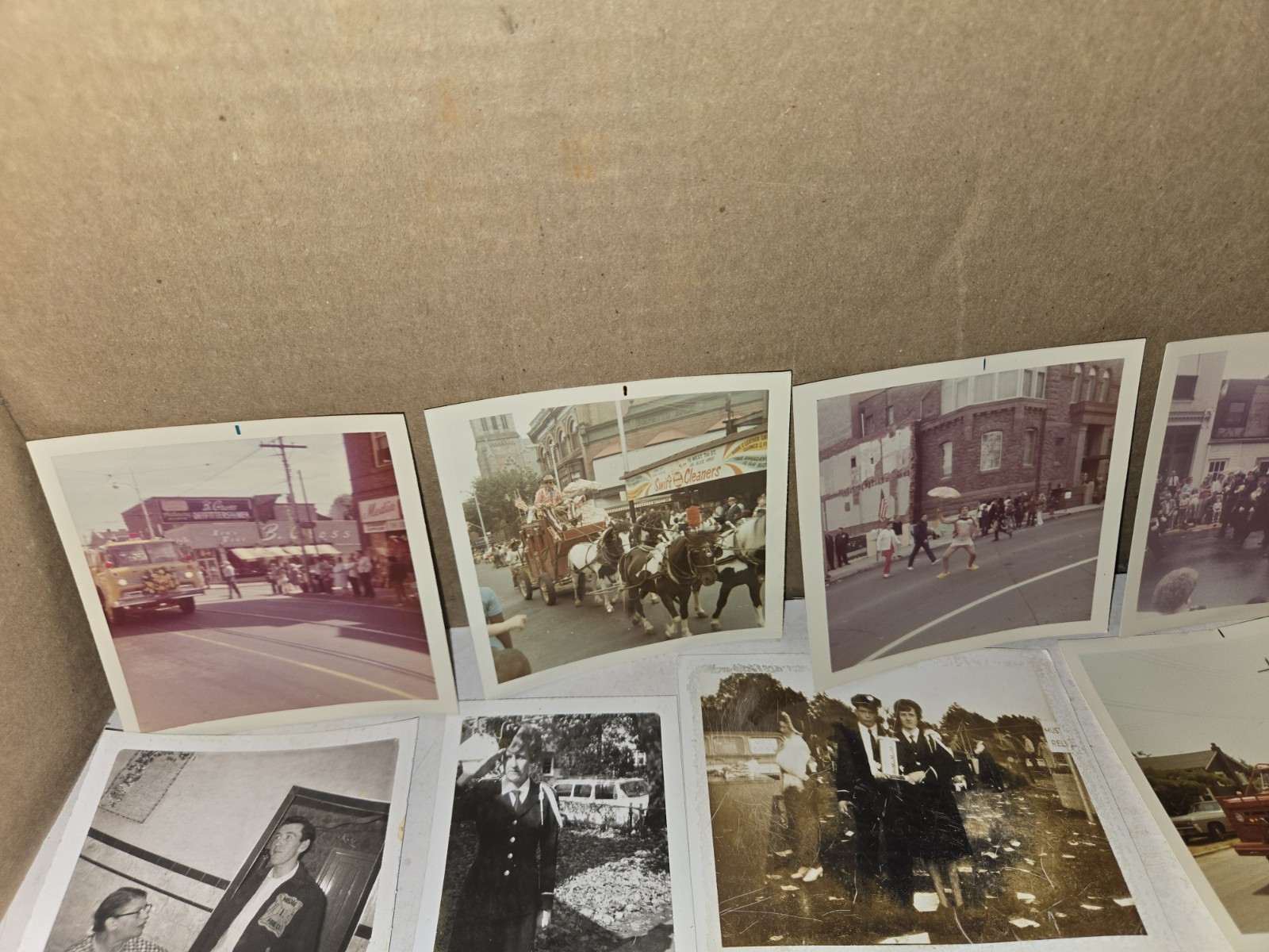 47 Vintage 1970's Fire Truck Parade Polaroid Photos,Levittown,Media,Pennsylvania