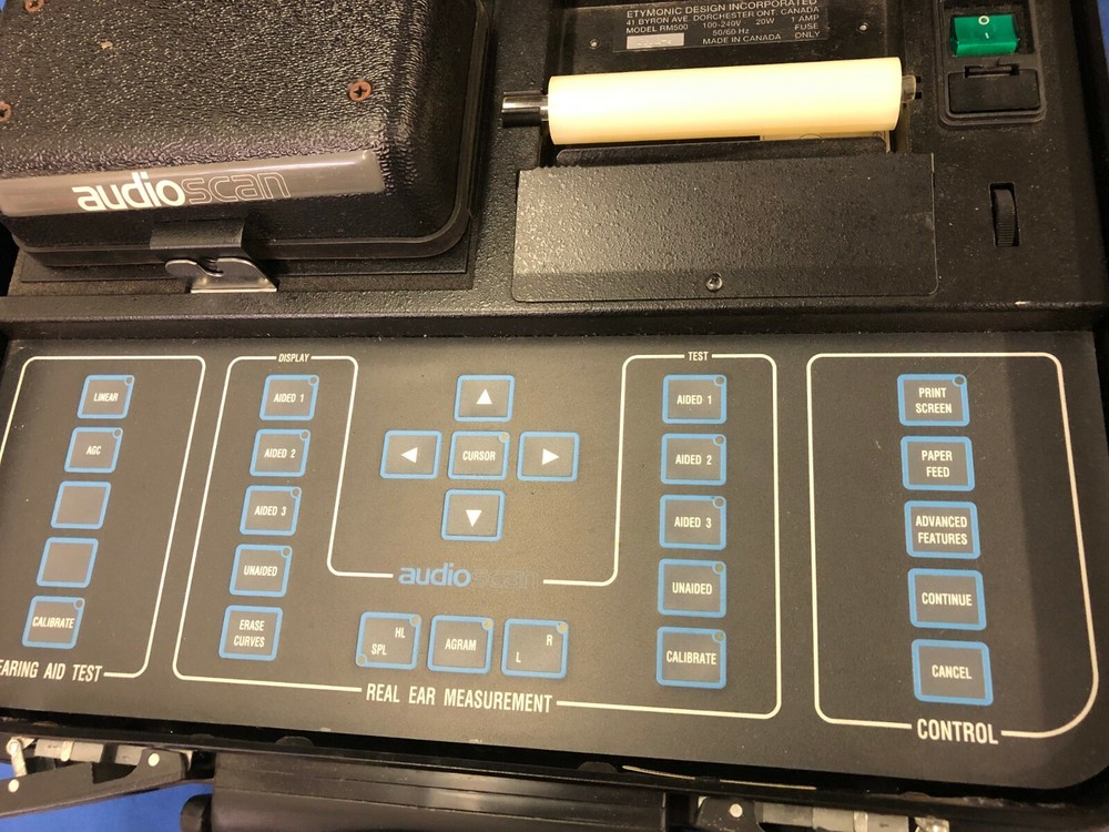 Audio Scan RM500 Hearing Aid Analyzer Case AS IS UNTESTED See details