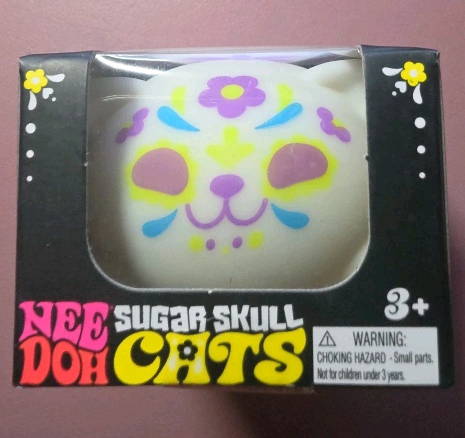 NeeDoh Sugar Skull Cat