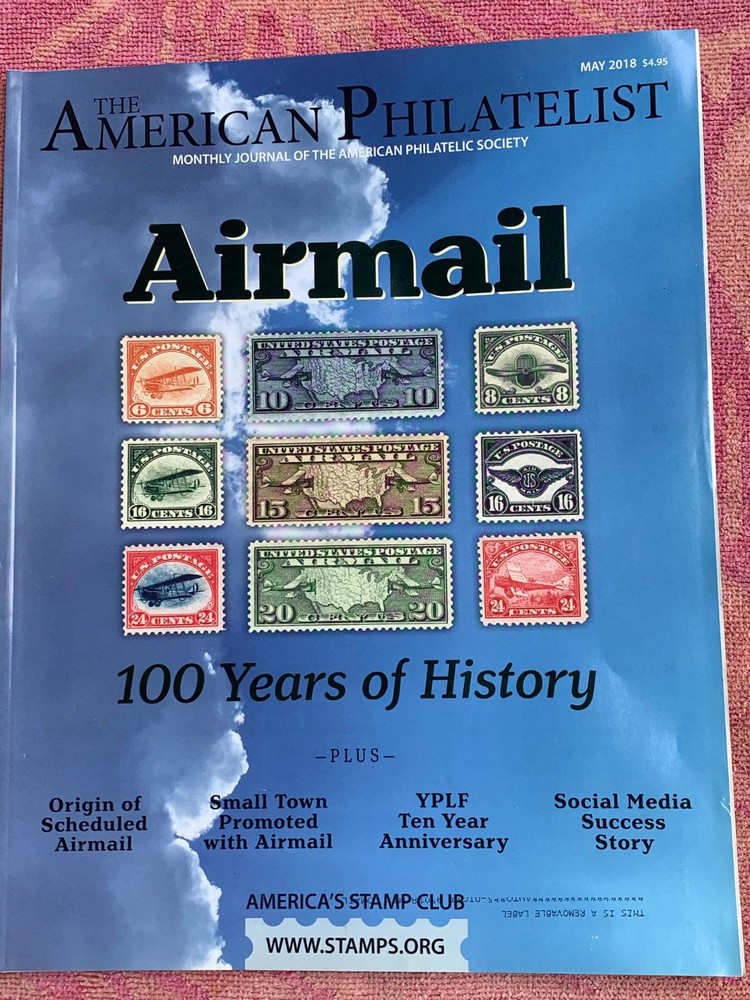 American Philatelist Magazine  2018,  May