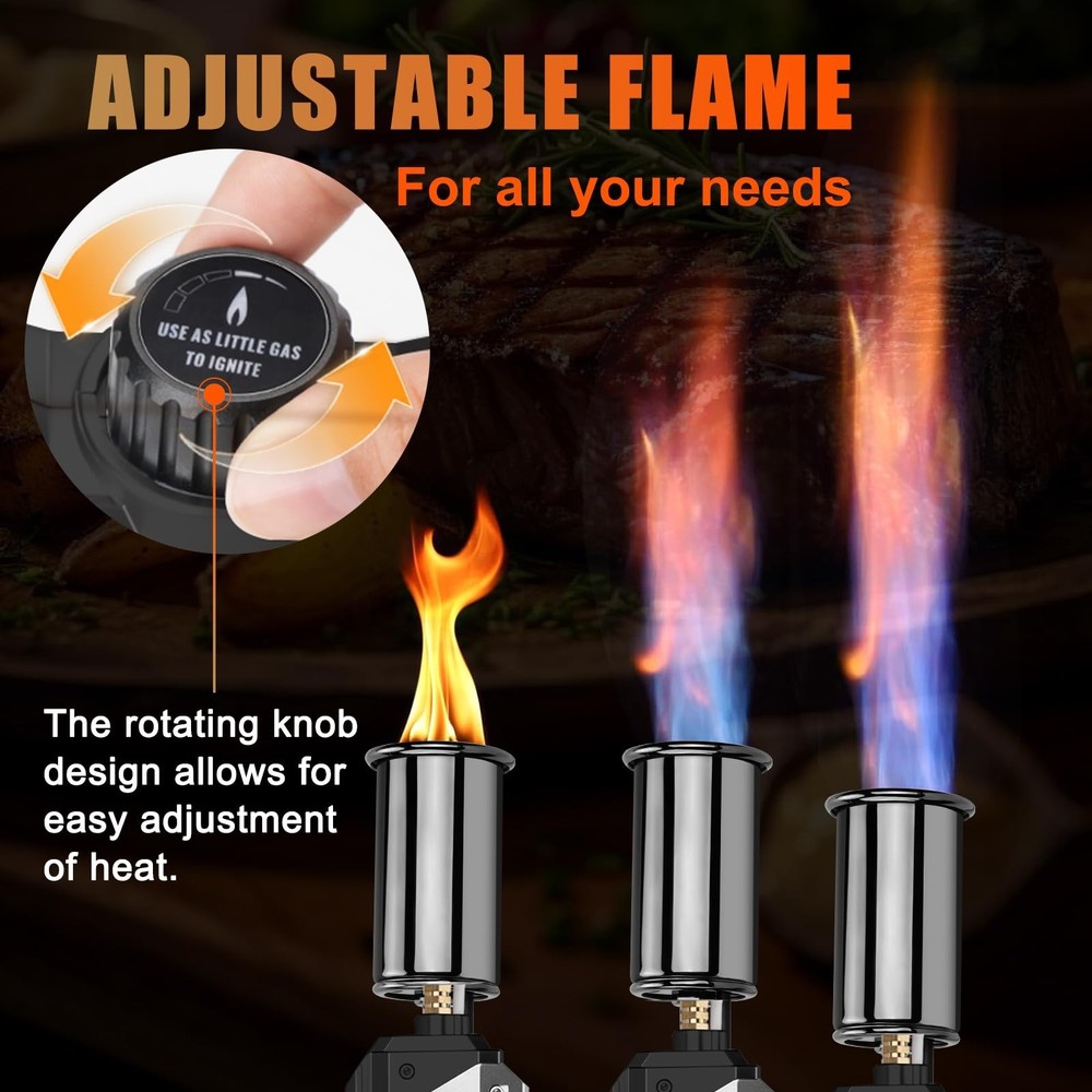 Adjustable Propane Torch Gun – High-Temperature Flame Thrower for Soldering, ...