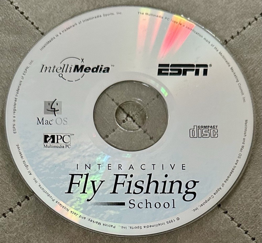 ESPN Interactive Fly Fishing School (CD, 2 Discs, 1995, IntelliMedia)