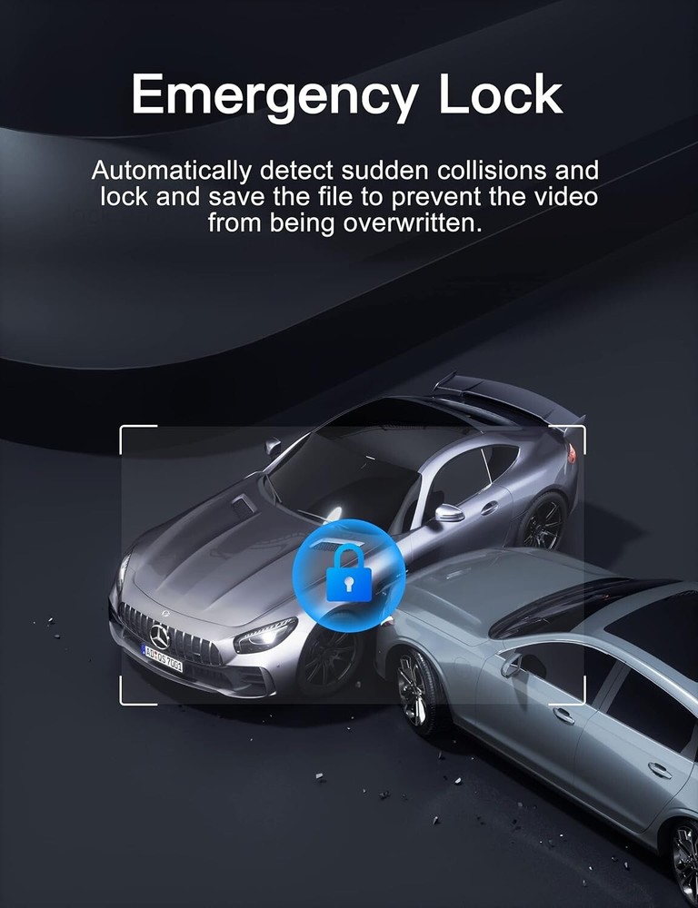 2K Dash Cam Front 1440P, GOODTS Car Camera with 2.45” IPS Screen, Mini Dash SD