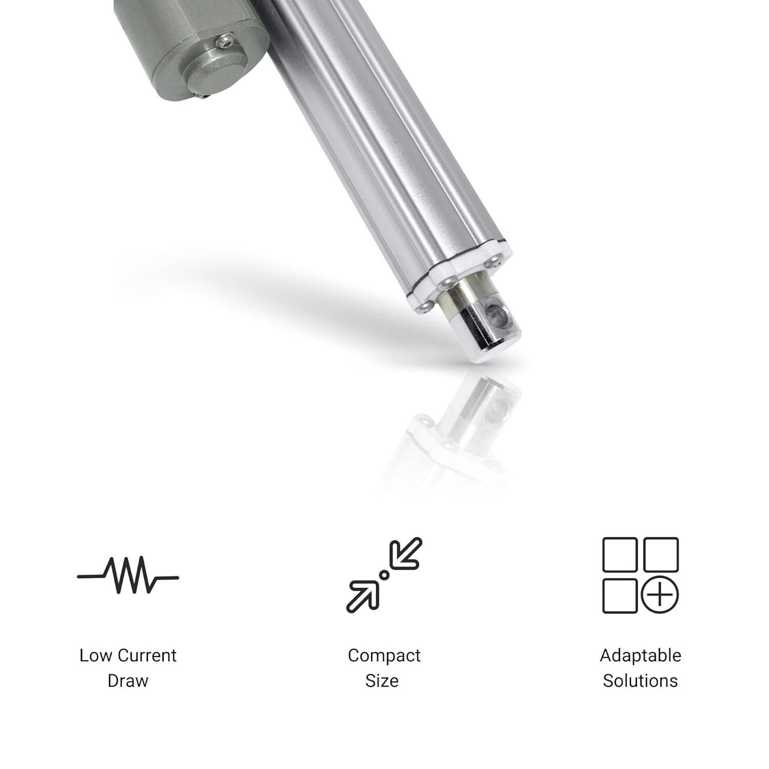 24V Industrial Mini Linear Actuator with Hall Effect (2"-40", 330 lbs), PA-09-HS