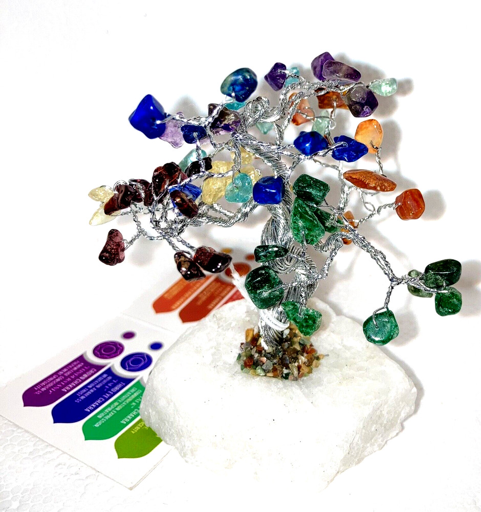 CHAKRA Gemstone Crystal Tree Stone Natural Gemstone Tree