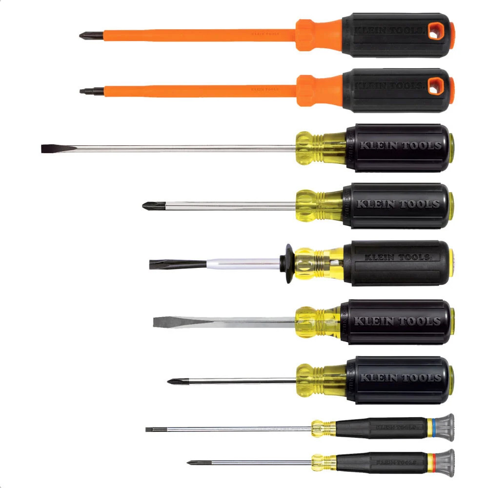 Klein Tools Electrician Screwdriver Set, 9 Pieces