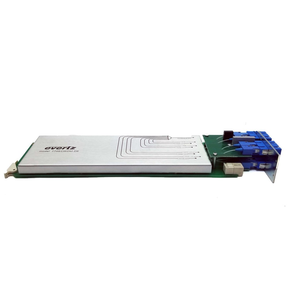 Evertz 7705CWDM-D8 8 Channel Coarse Wave Division Multiplex Optical w/Backplane