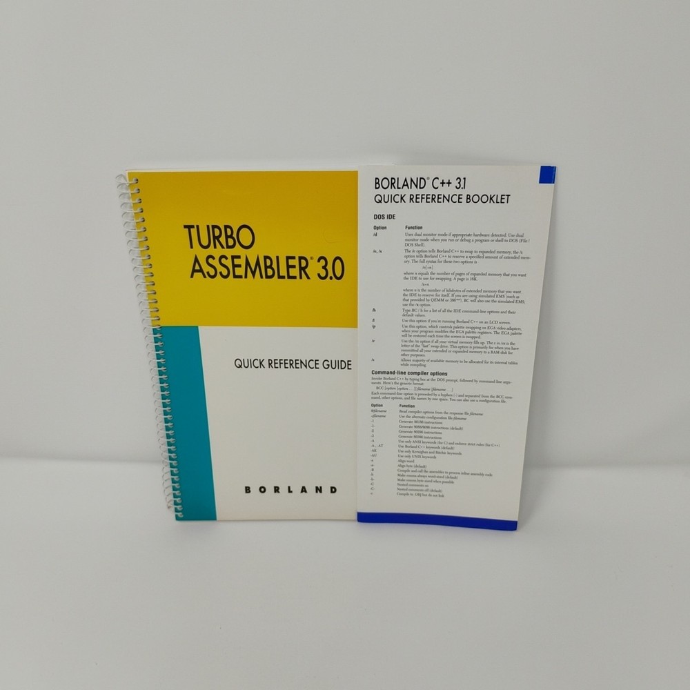 Borland C++ 3.1 Programming Debugger Assembler Sealed 3.5" Diskettes & Manuals