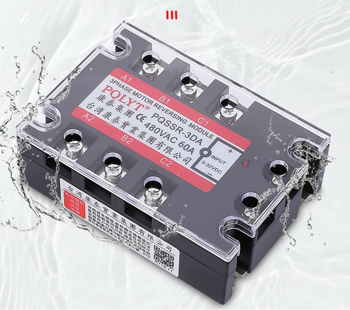 Three-phase solid state relay PQSSR-3DA 60A DC control AC 480V SSR3 3860Z
