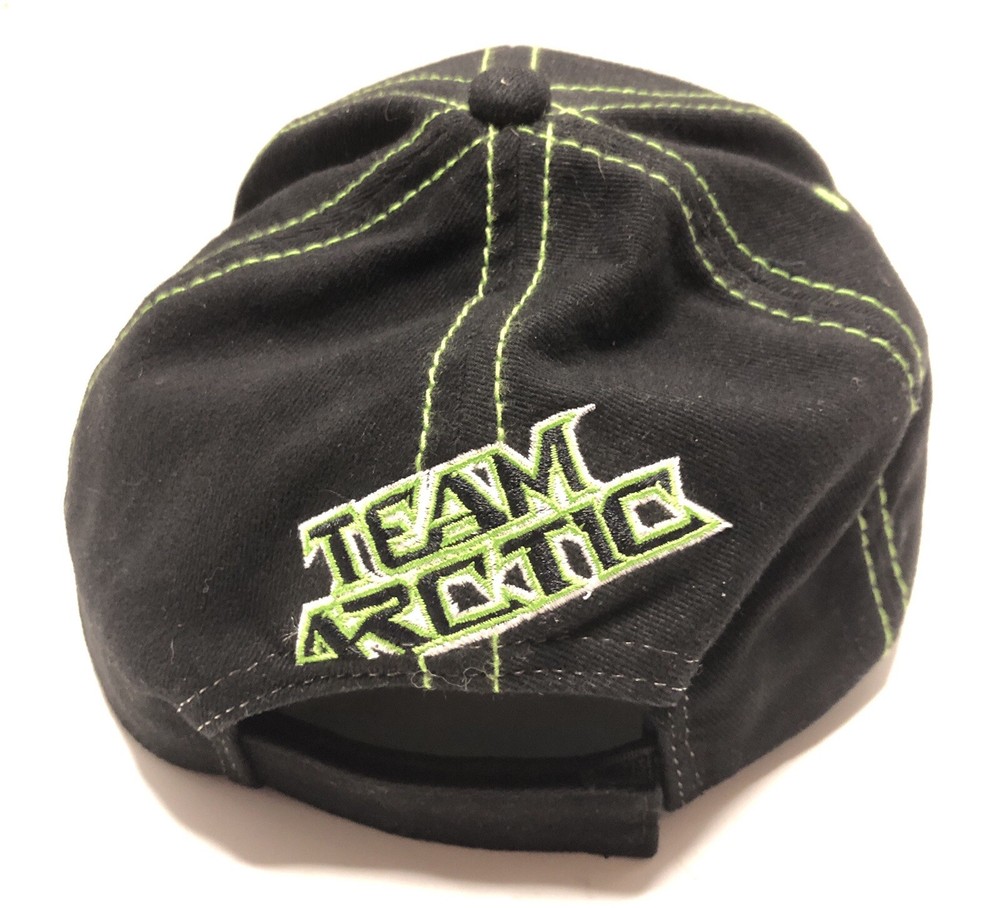 Arctic Cat Snowmobile Team Arctic Hat Adjustable Black & Green