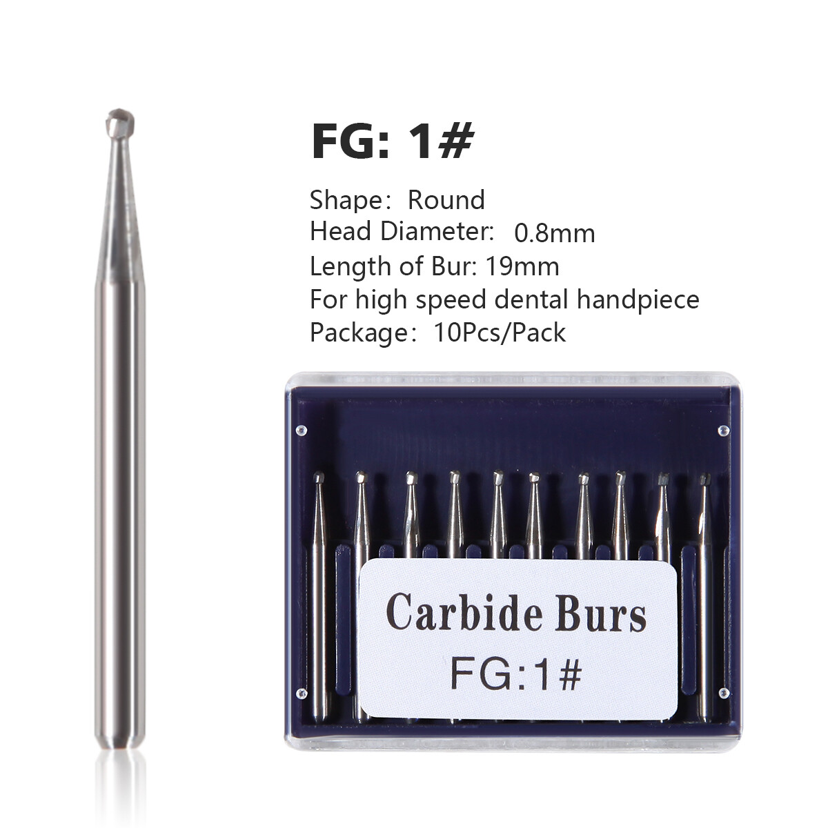 Acero de Dental Tungsteno FG Fresas de Carburo para Alta Velocidad /Zekrya FG