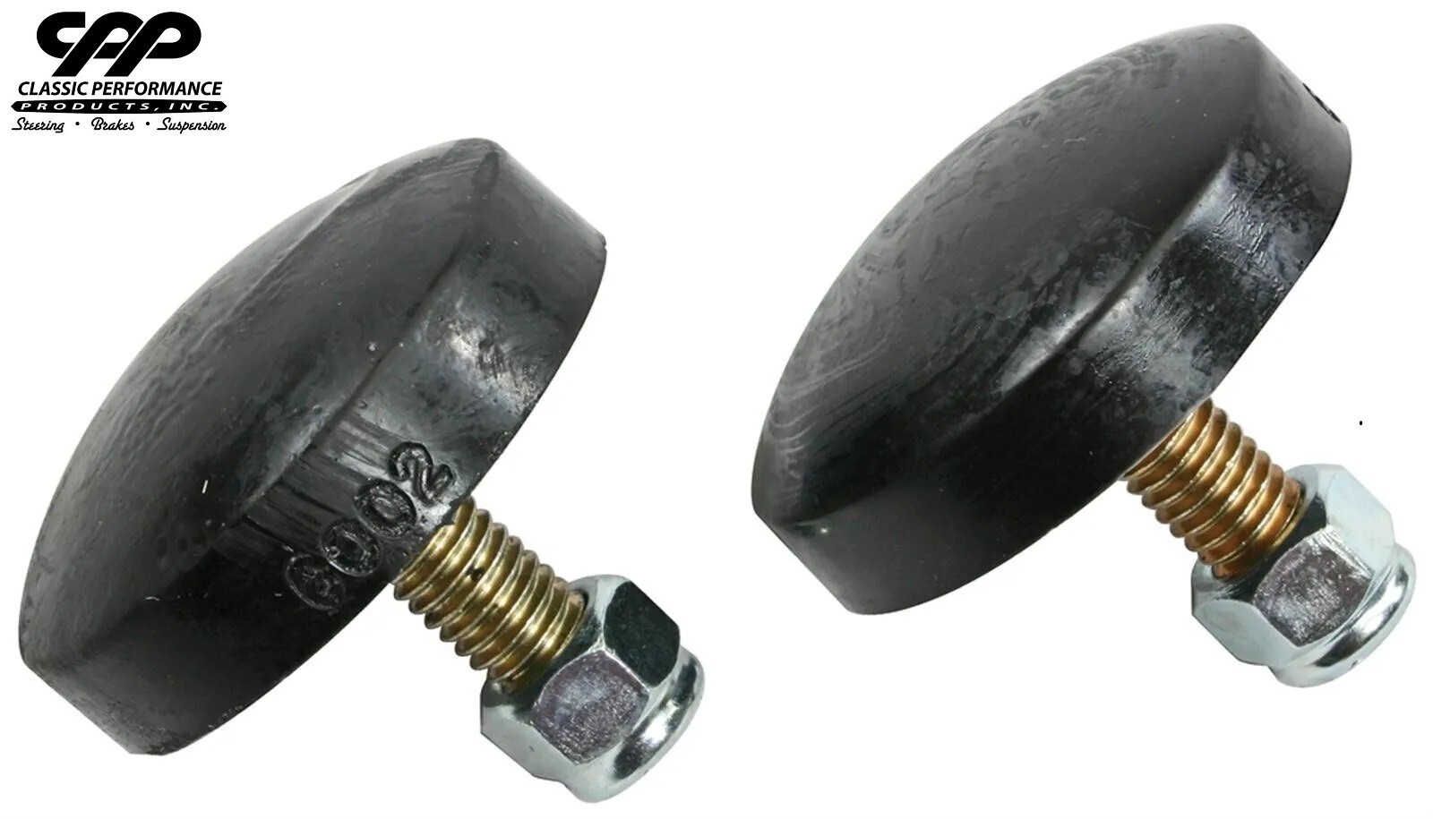 Bump Stop Button Style Pair C Notch Lowered Universal Chevy 19-1316-BL