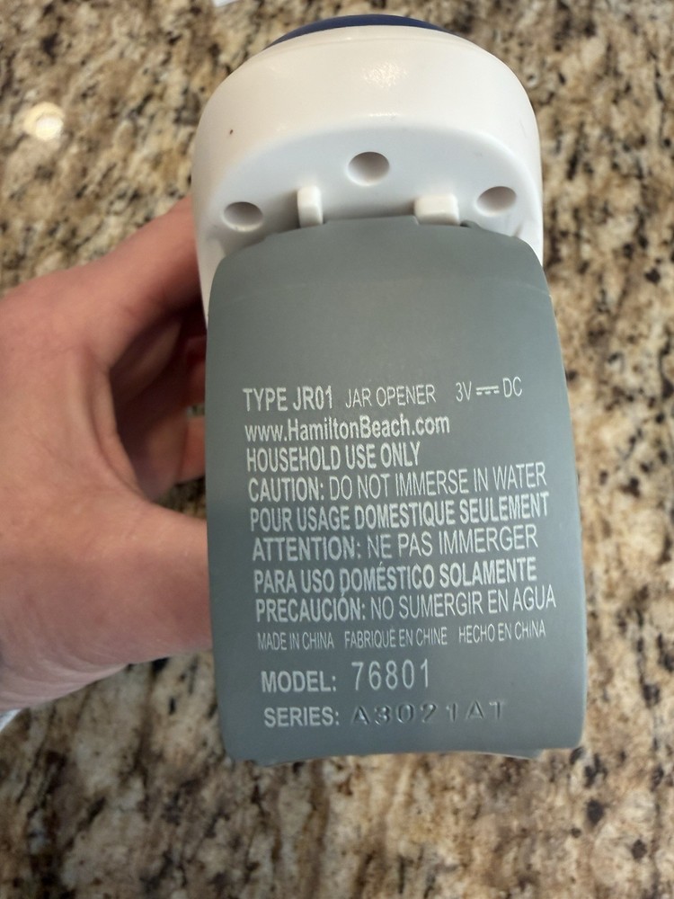 Hamilton Beach Open Ease Automatic Jar Opener 76801 Working Condition Tested
