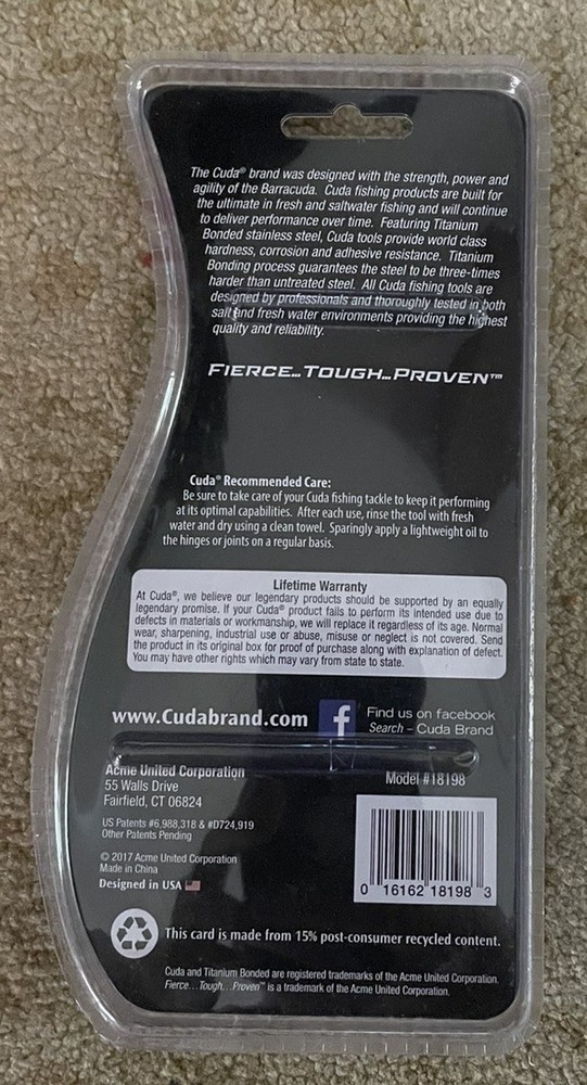 Cuda Titanium Bonded 5” Mini Pliers 18198