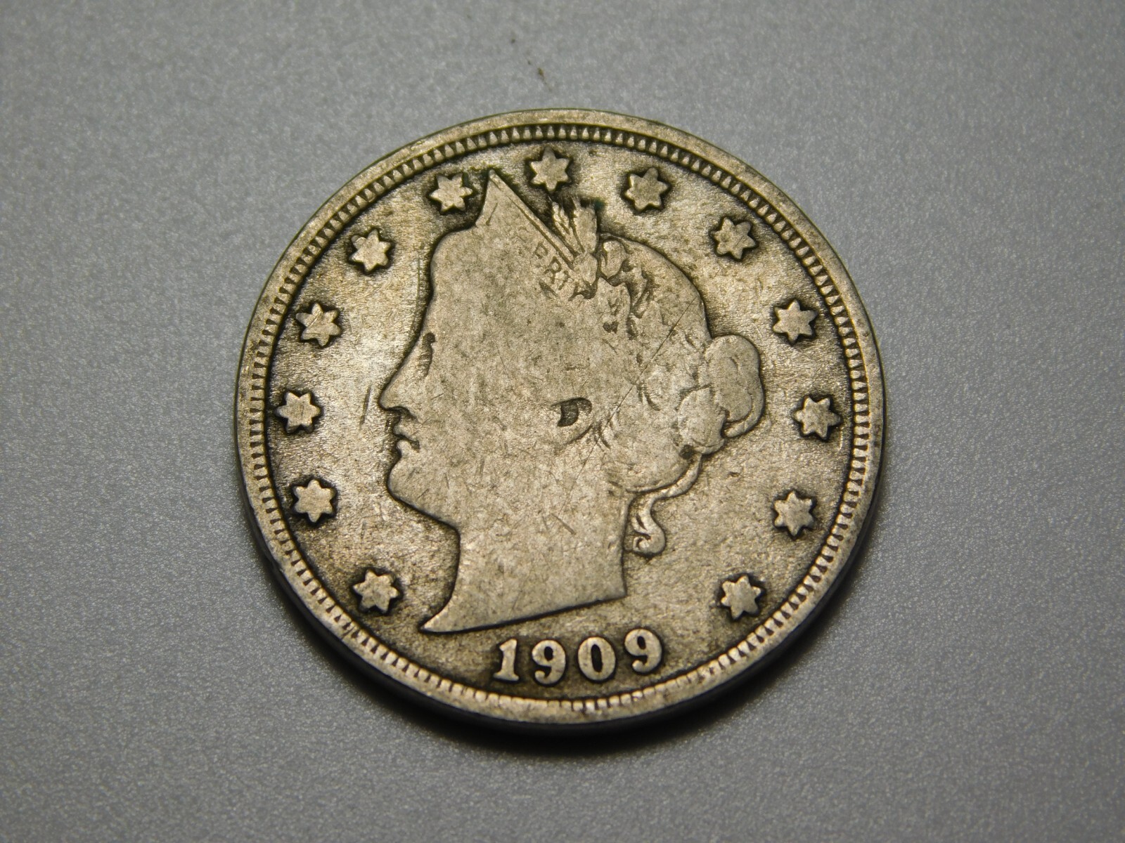 US COIN 1909 LIBERTY HEAD V NICKEL