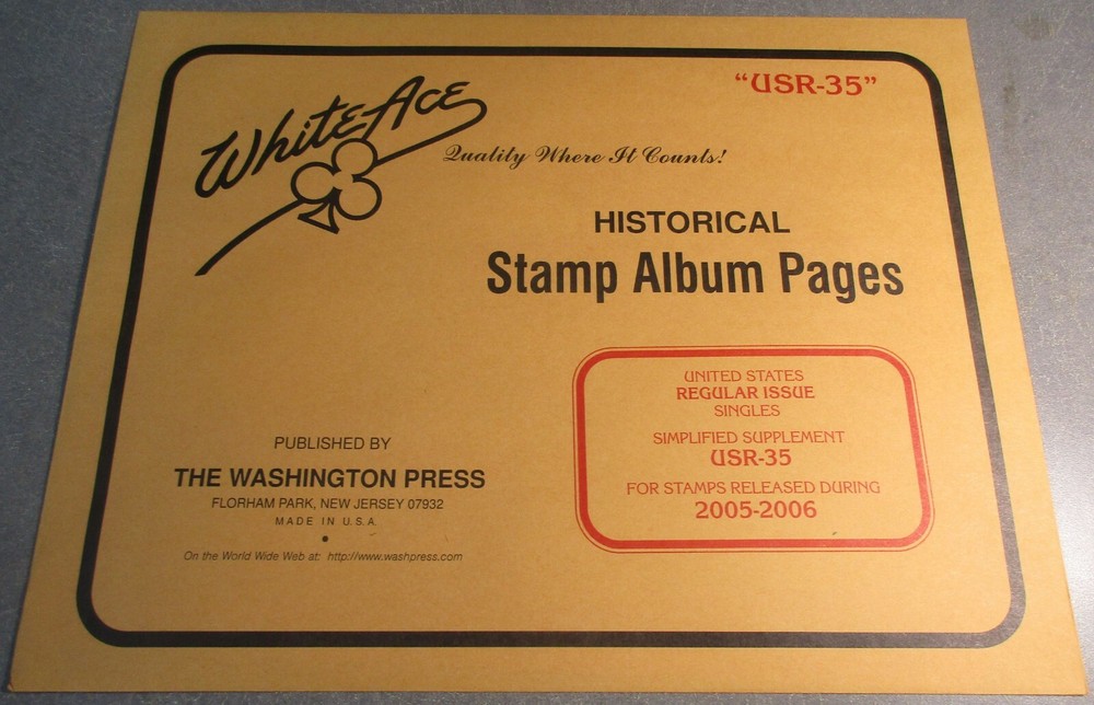 WHITEACE USR-35 HISTORICAL STAMP ALBUM PAGES STAMPS RELEASED 2005-06 W/FREE SHP.