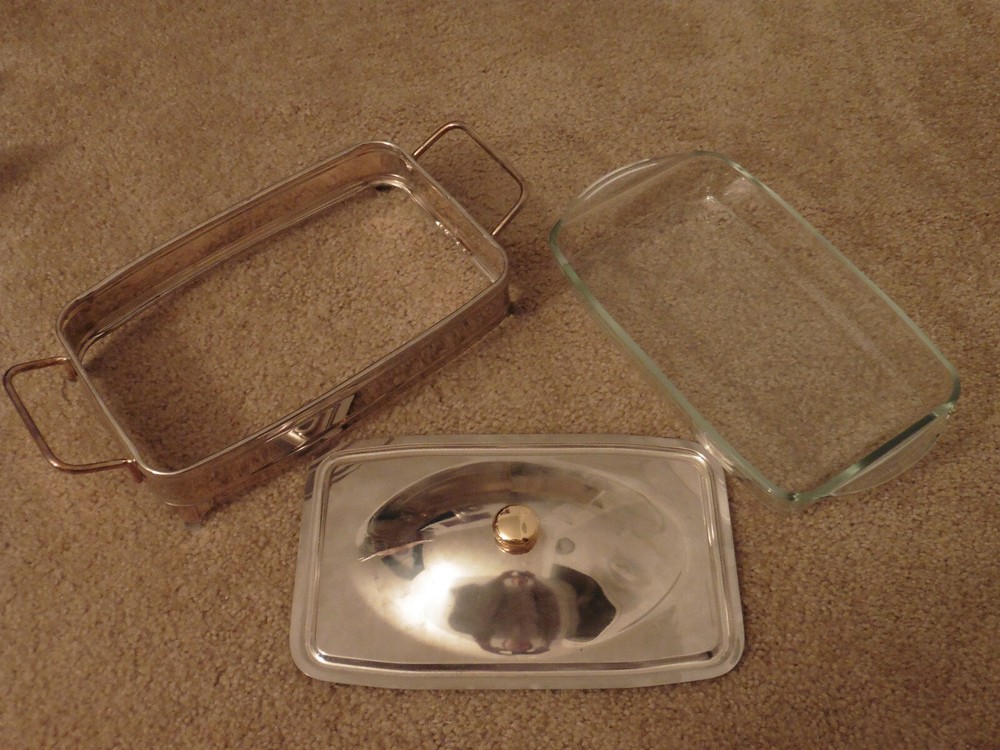 Used Vintage Pasabahce Borcam Rectangular Casserole Dish