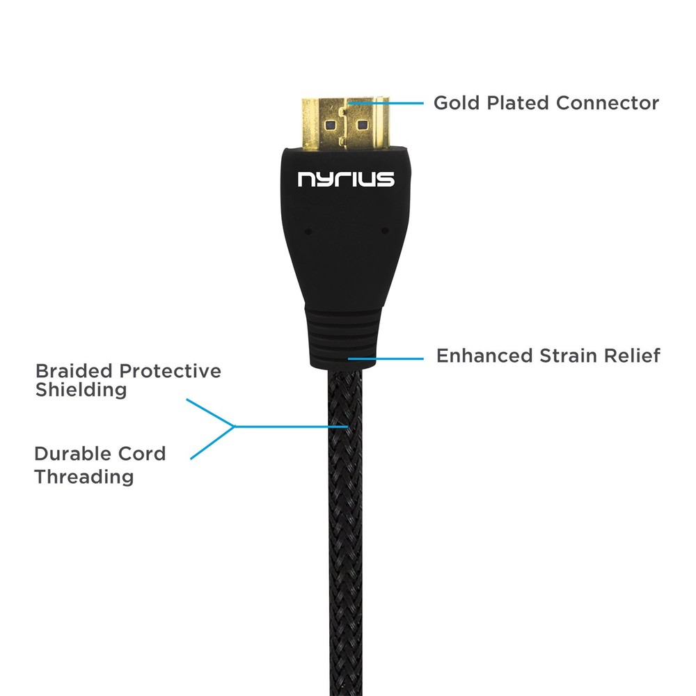 Nyrius Pro Wireless HDMI Transmitter & Receiver & Bonus HDMI Cable