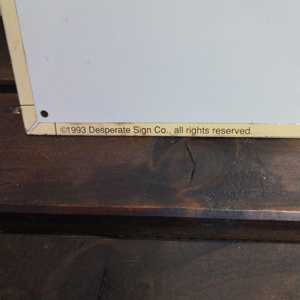 tin sign