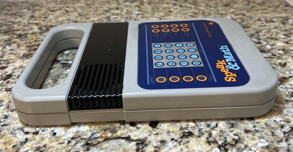 Vintage 1978 Texas Instruments Speak & Math Learning Toy Electronic TESTED WORKS