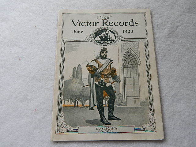 New Victor Records Booklet-June 1923