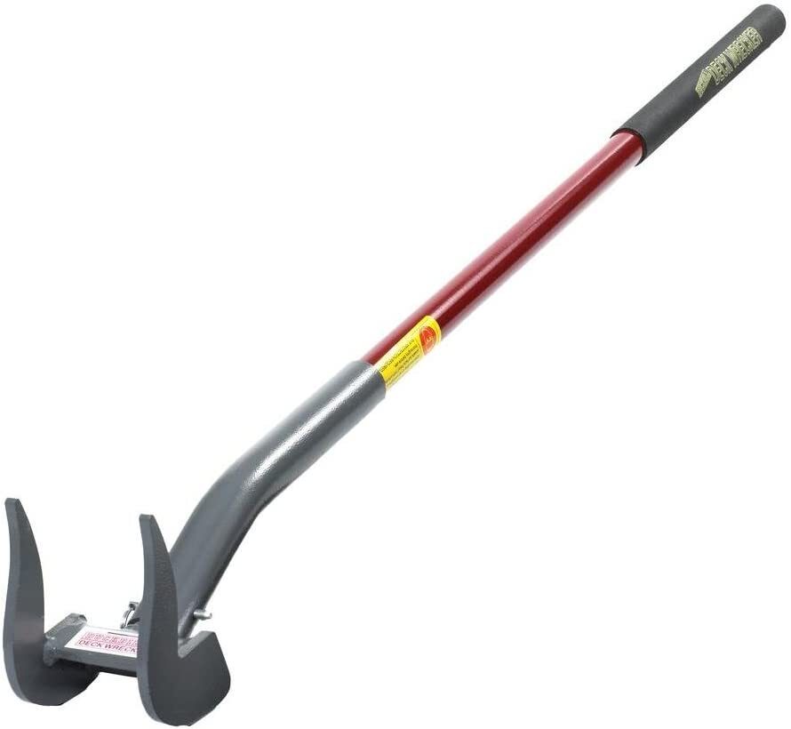Deck Wrecker Demolition Tool for Deck Flooring Pallet Board Removal Back Saver