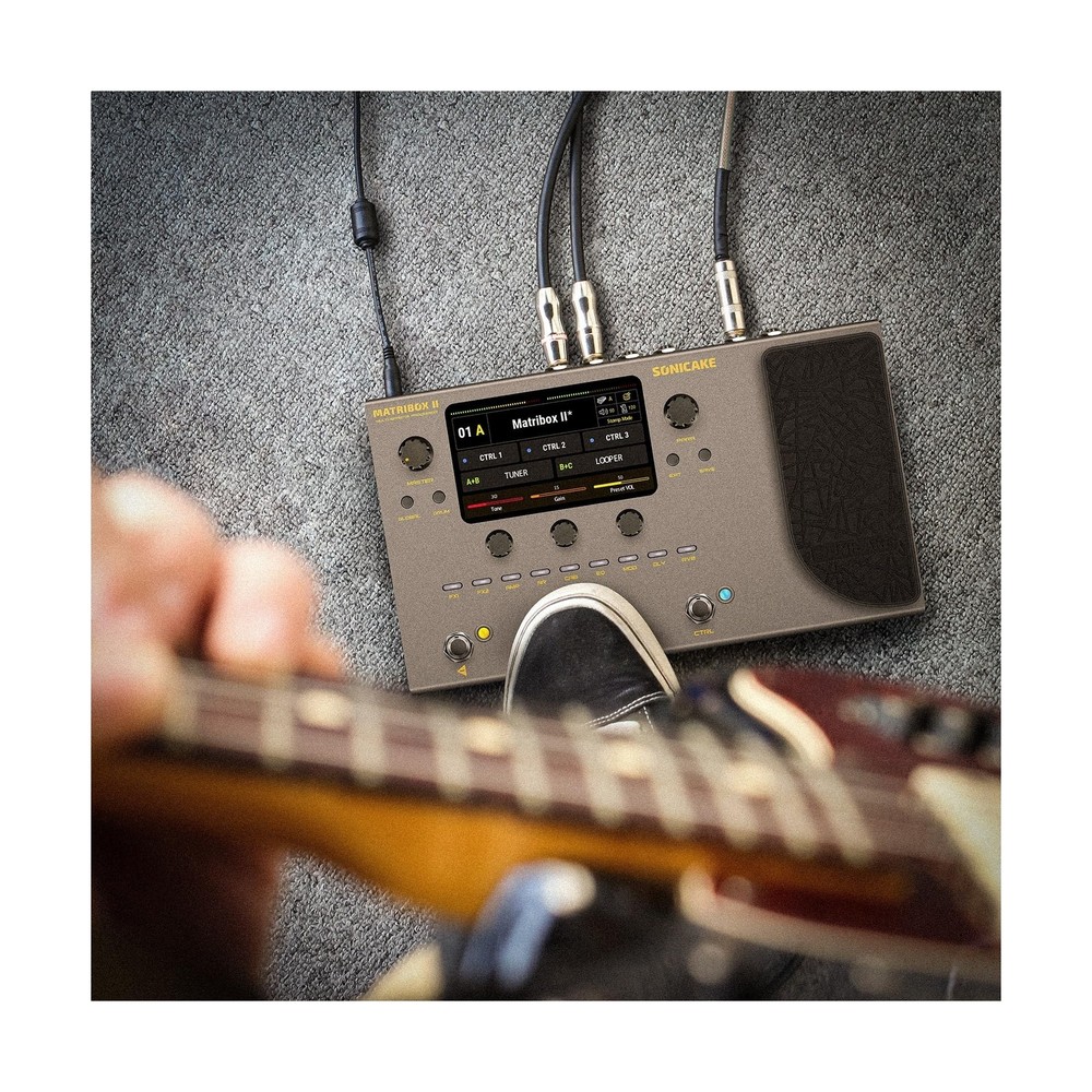 SONICAKE Matribox II - Multi Effects Processor with Expression Pedal, 200+ Bu...