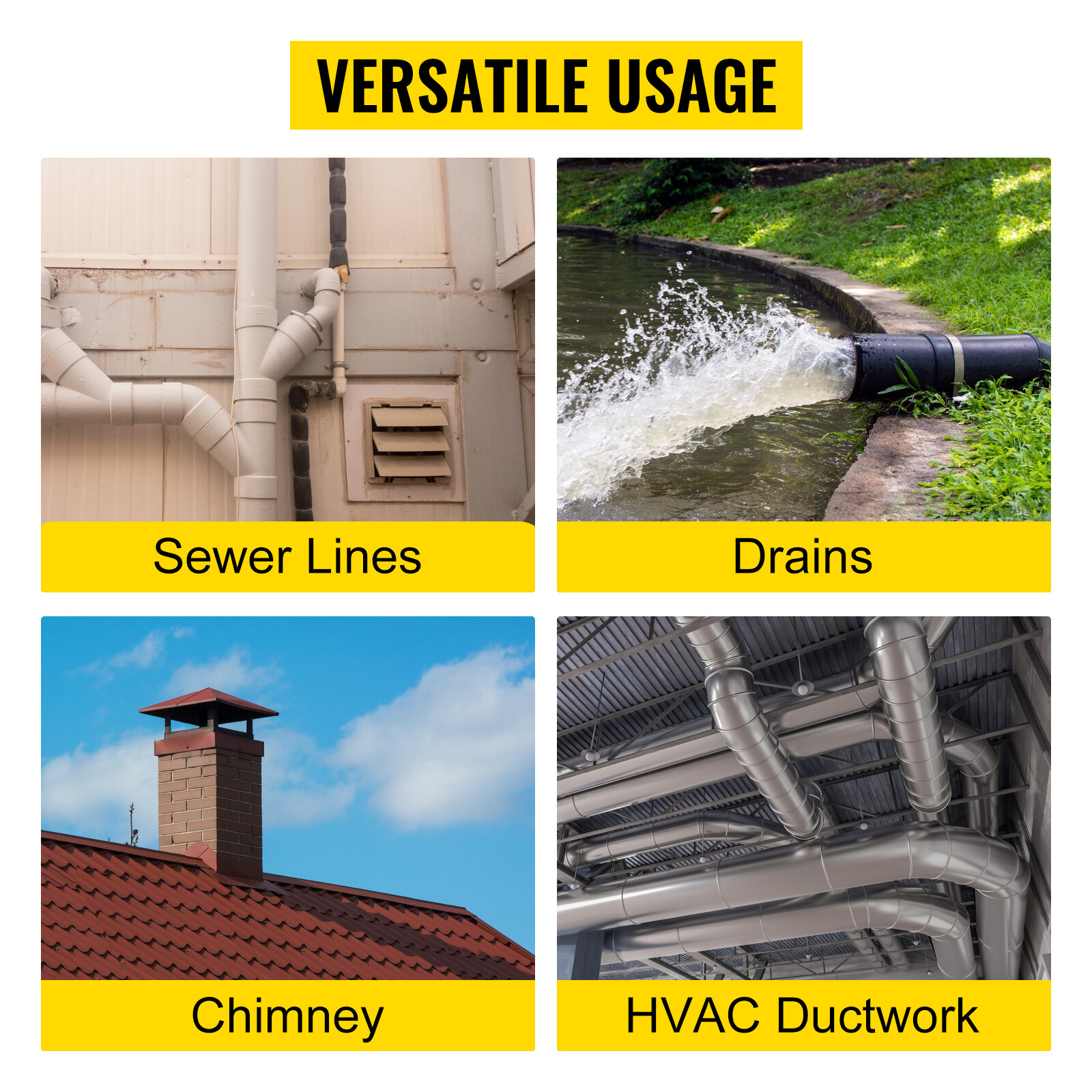 VEVOR Sonde Transmitter Sonde Locator 512hz Pipe Locator 25' Depth Sewer Locator