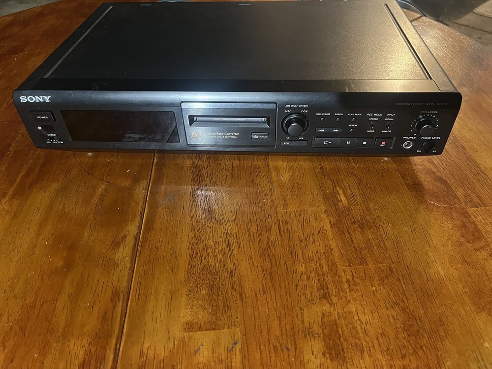 Sony MDS-JE500 MD Recorder MiniDisc Stereo w/ Remote