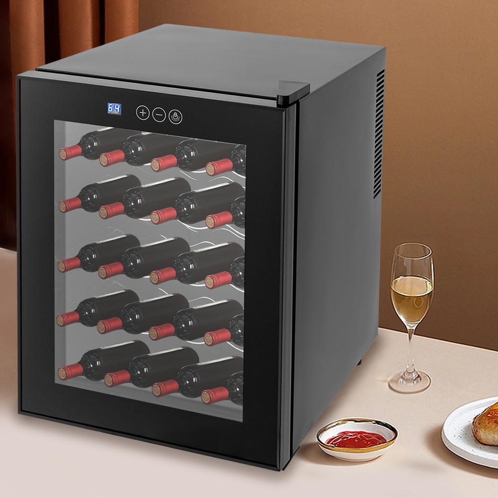 Wine Cooler, Mini Fridge Beverage Refigerator Small Wine fridge 20 Bottle