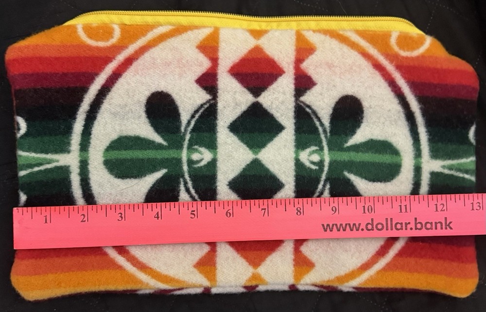 Pendleton Creation Turtle Iroquois Cosmetic Bag Wool EUC
