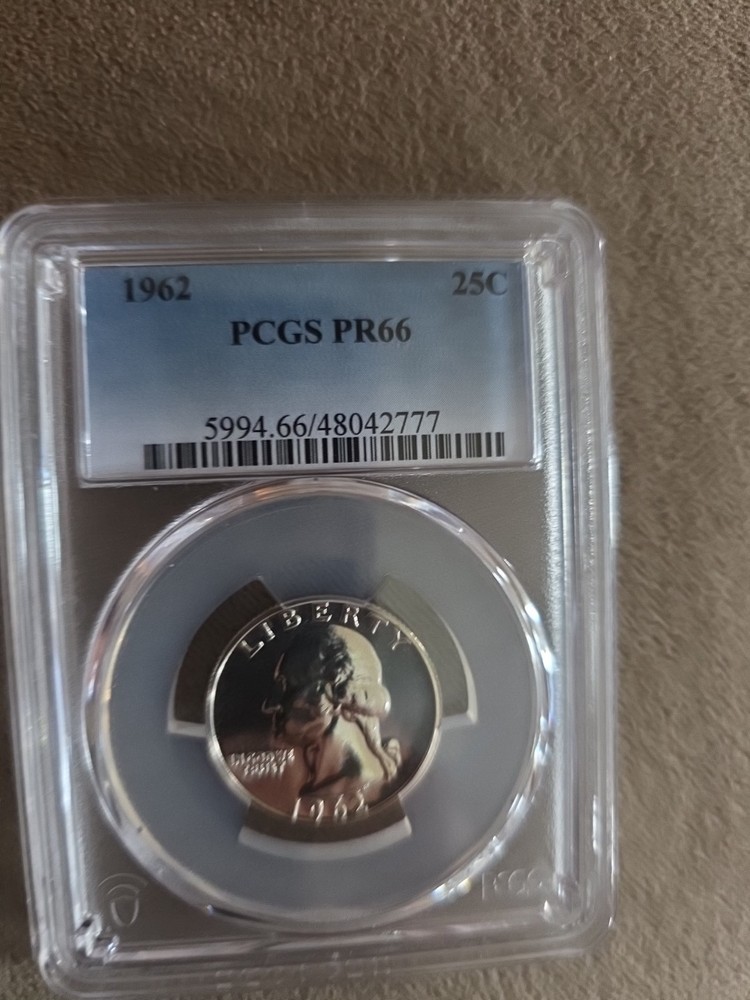 1962 PCGS PR66 Washington Silver Quarter