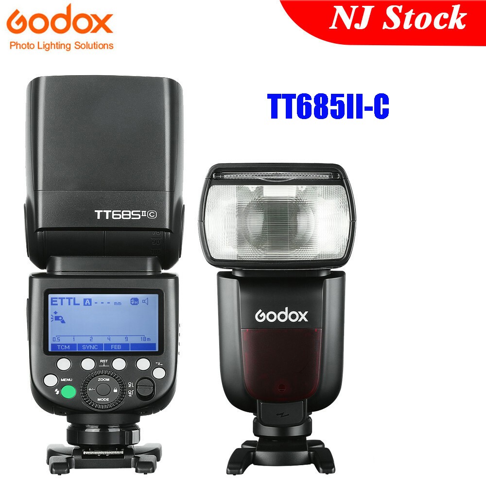 US Godox TT685II-C 2.4G TTL HSS Speedlite Flash Light for Canon Cameras