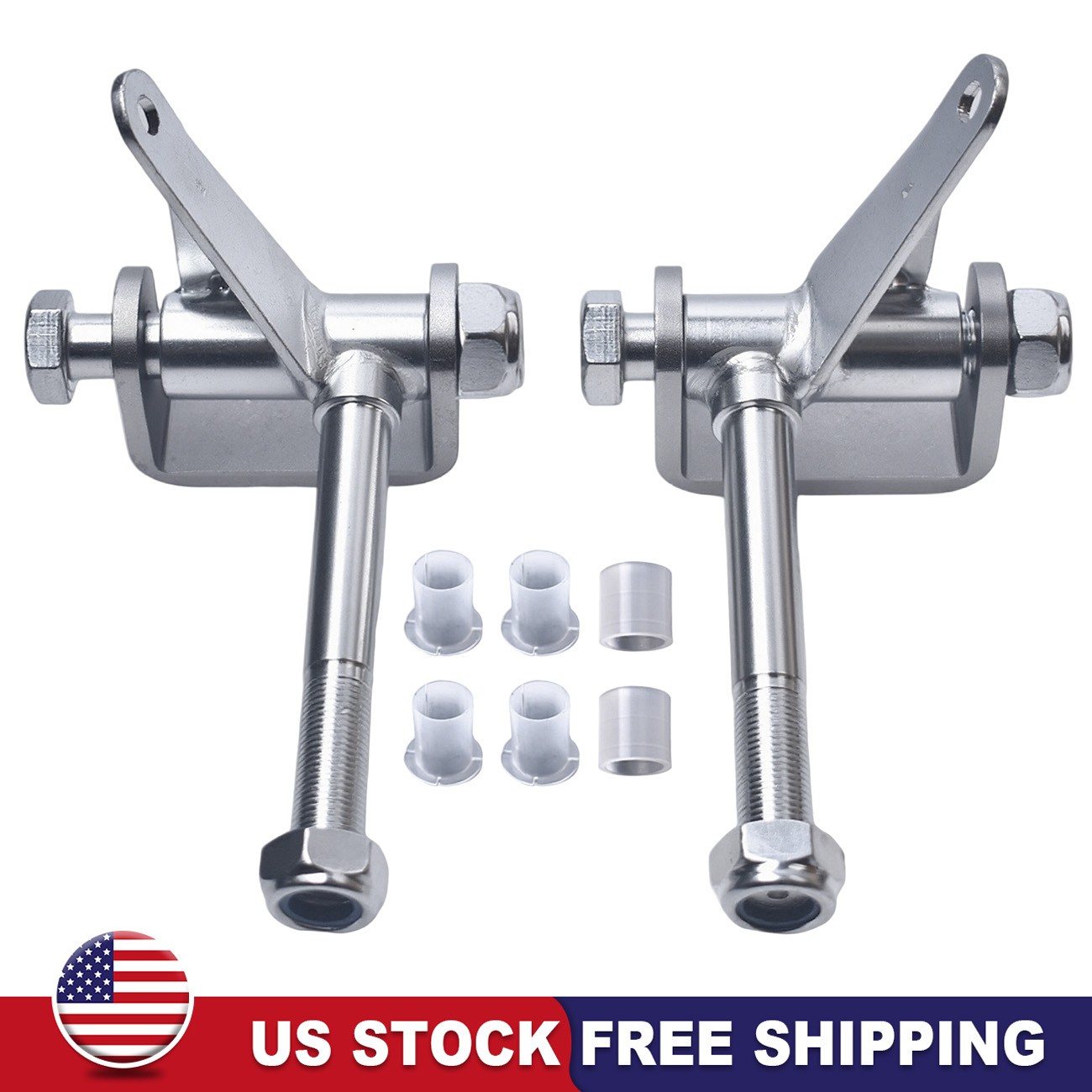 Go Kart Spindle 4.5"x5/8" Right Left Steering Bracket Axle Kit for 212cc 196cc