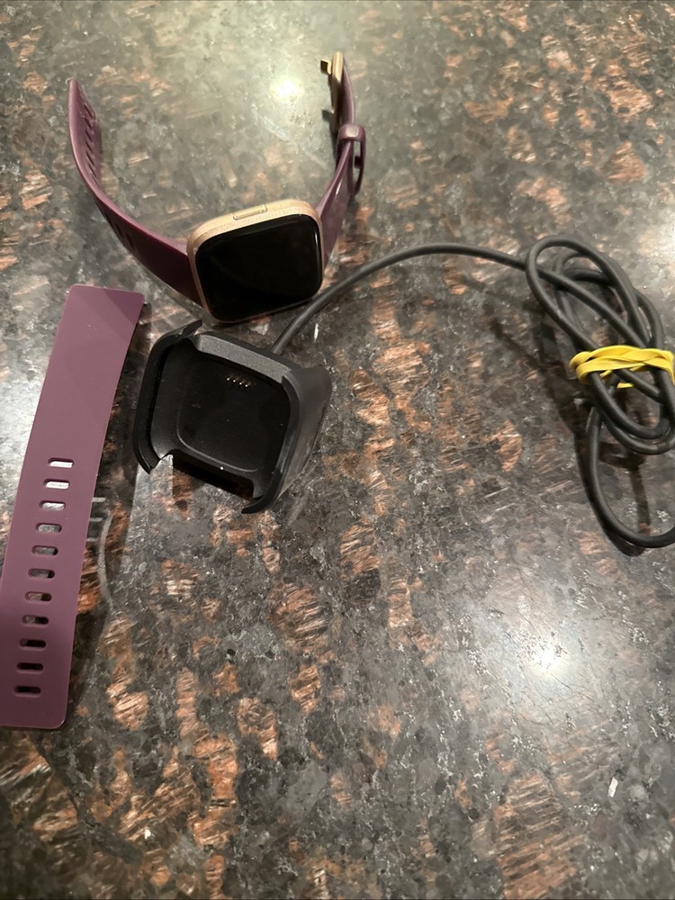 Fitbit Versa 2 Activity Tracker - Bordeaux/Copper Rose Pedometer Health