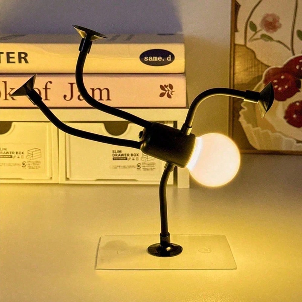 Interactive Decorative Night Light - Bendable Sportsman for Creative Spaces