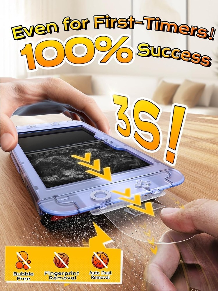 2pack Screen Protector for Switch 2, Tempered Glass HD Clear, Full Coverage