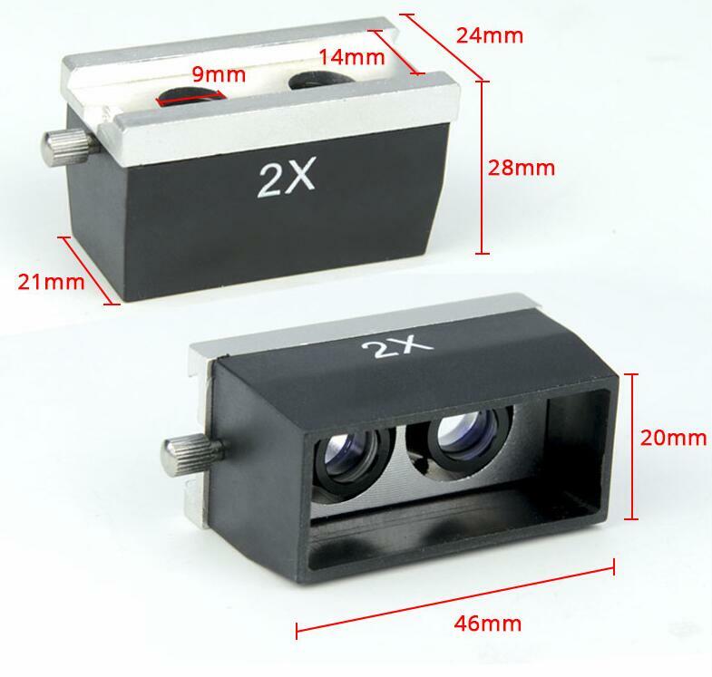 Stereo Microscope Objective Lens Binocular Microscope Part Accessory 1X 2X 3X 4X