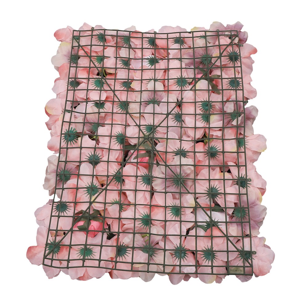 12 Pcs Flower Wall Panel Artificial Rose Flower Wall Panel Wedding Background